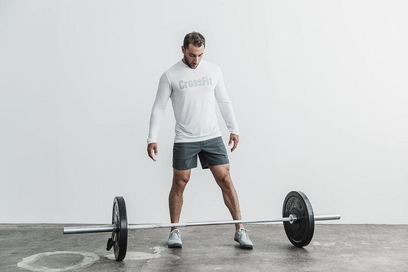 Grey Nobull Crossfit<Sup>®</Sup> Tee Men's Long Sleeve | CA A1573H